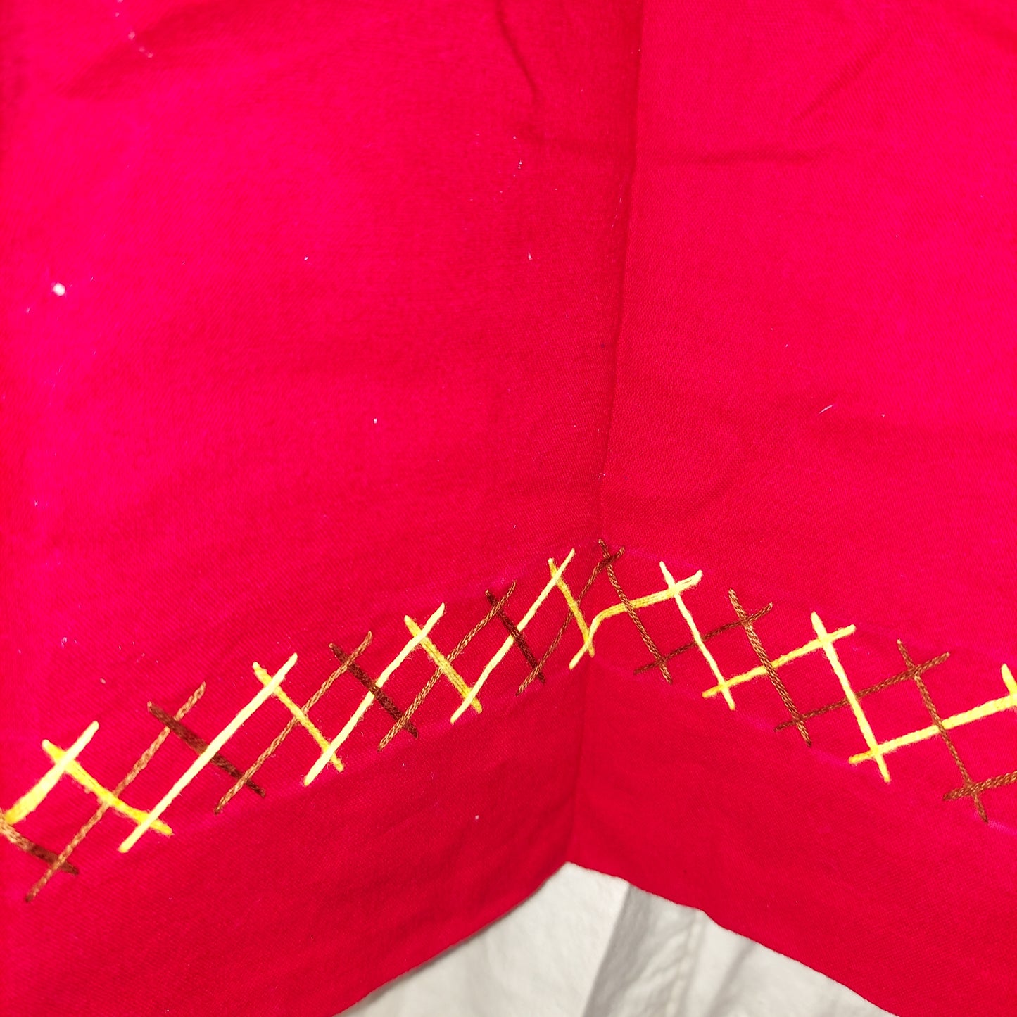 Red Viking Apron Dress - S/M