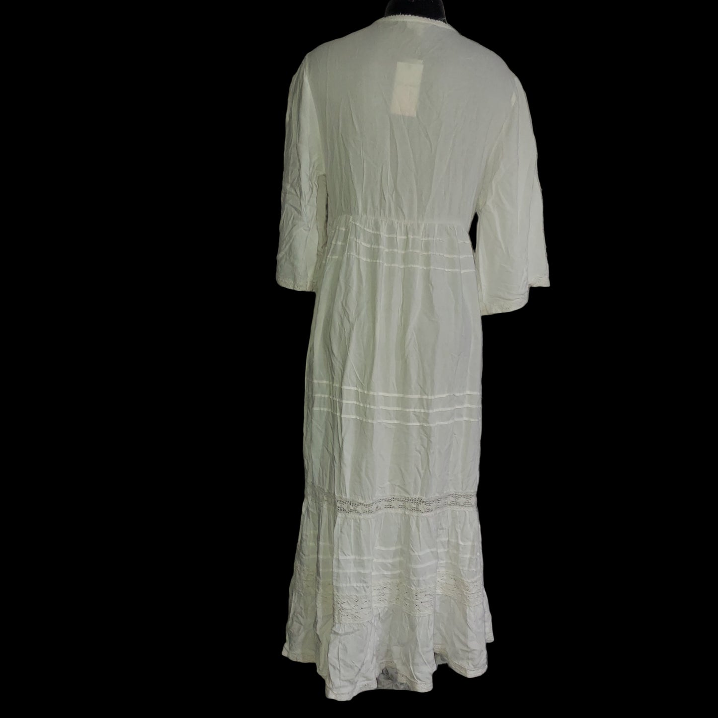 Adjustable Panel Dress Set - White and Gold Size Large