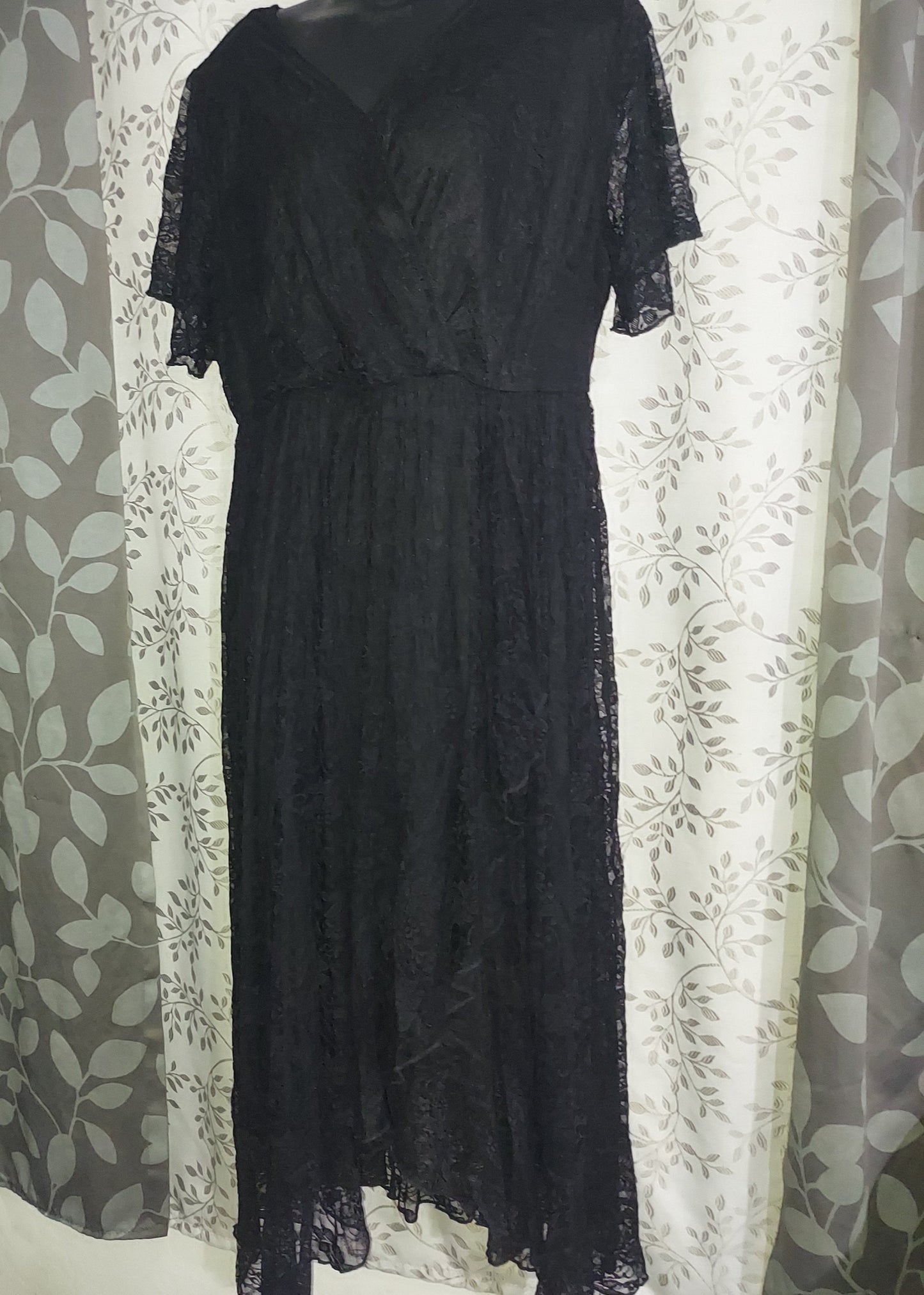Black Lace Dress -Size Medium