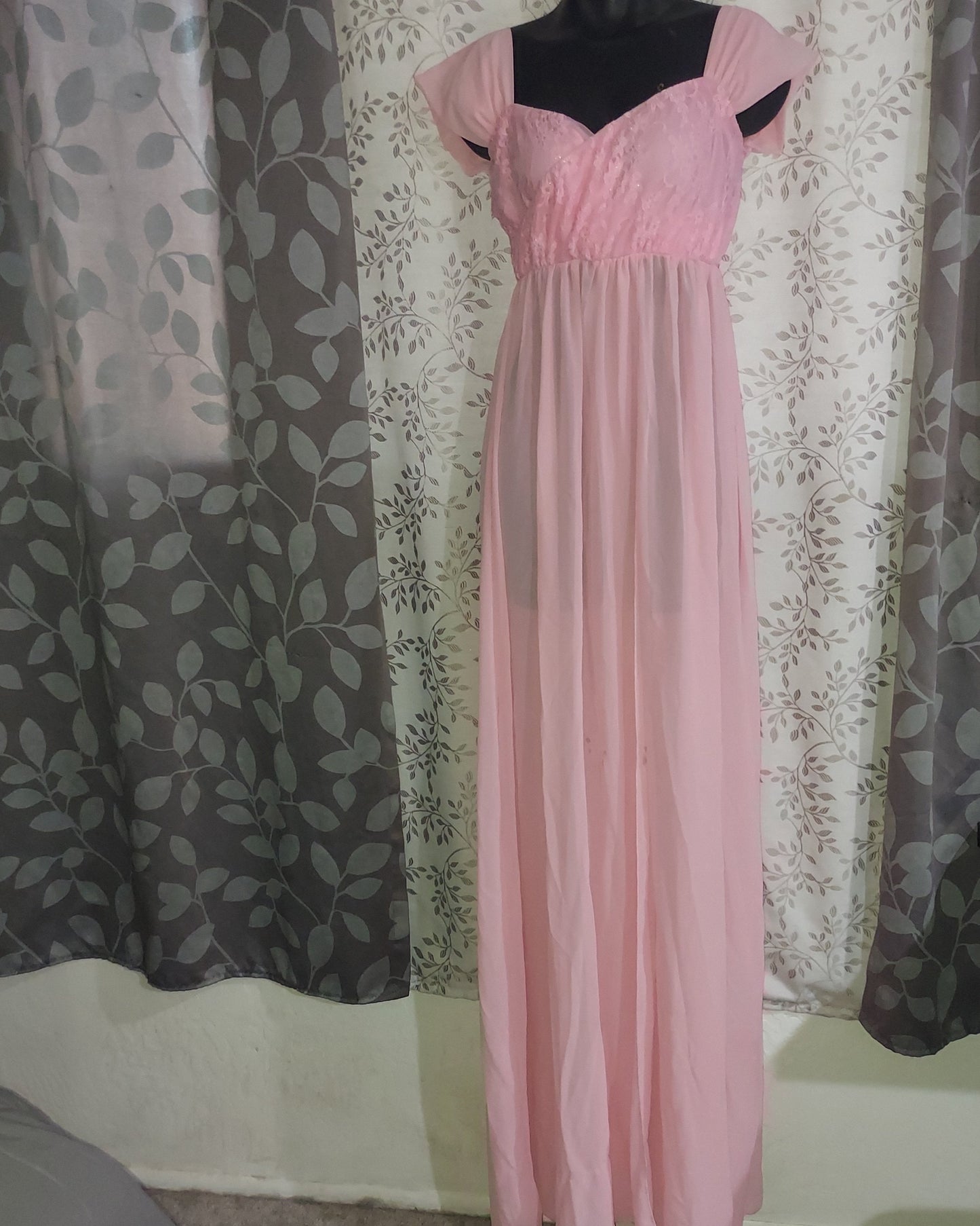 Pink Sheer Dress - Xtra Small