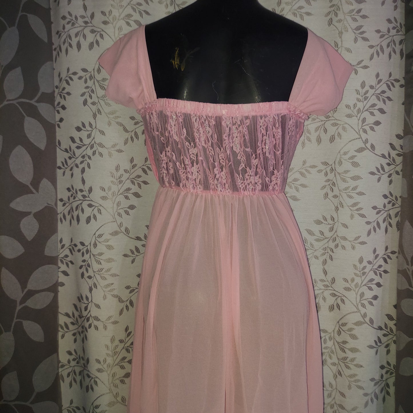 Pink Sheer Dress - Xtra Small