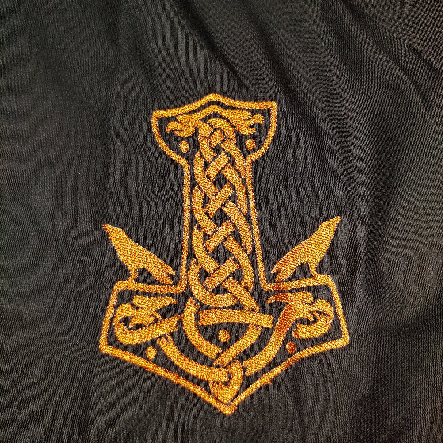 Embroidered Tunic - Viking Mjolnir Thors Hammer