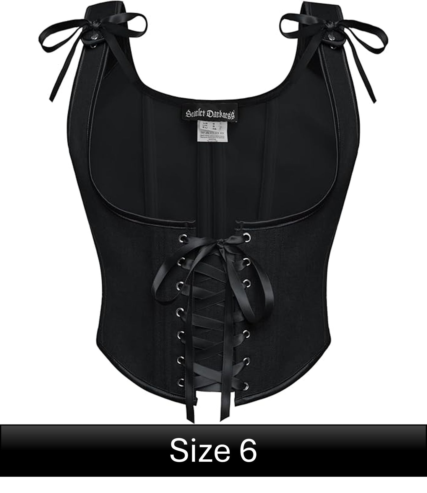 Scarlet Darkness Corset - Black Size 6