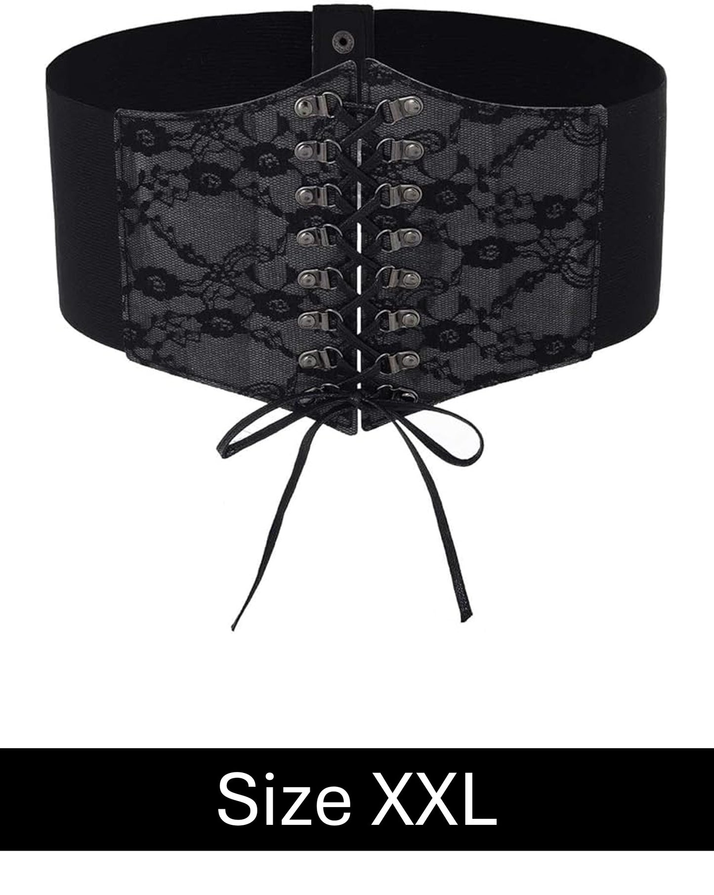Black Lace Corset Belt Medium