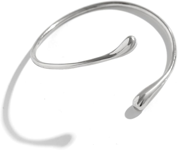 Metal Arm Cuff - Silver