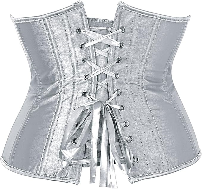 Silver underbust Corset XL