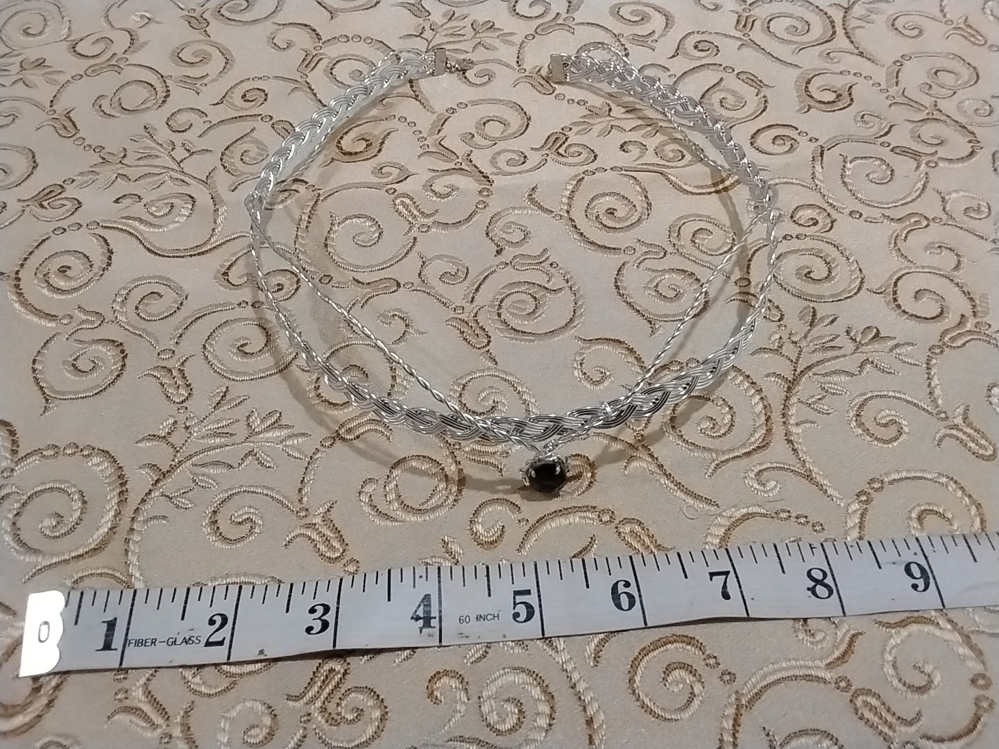 Elven Crown Silver Weave with purple gem