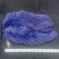 Fur Tail, white Fox dyed Royal Blue