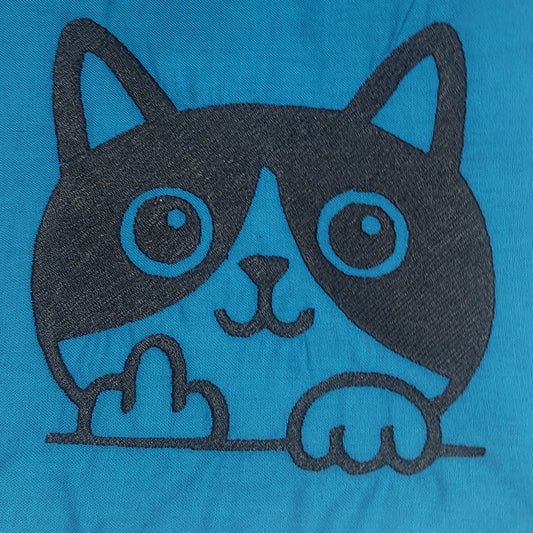 Cat Flipping Off