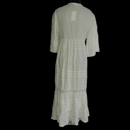 Adjustable Panel Dress Set - White and Gold Size Large