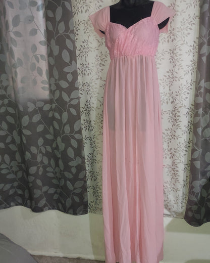 Pink Sheer Dress - Xtra Small