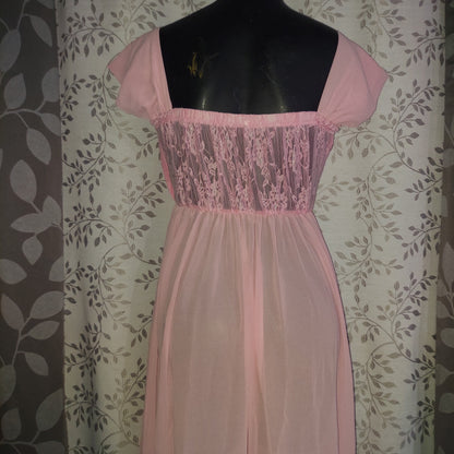 Pink Sheer Dress - Xtra Small