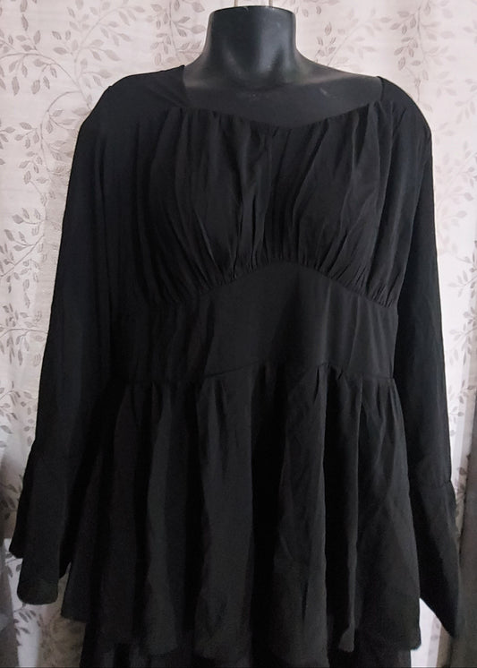 Black Layered Dress - 2XL