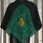 Embroidered Hood - Green and Black with Golden Serpent
