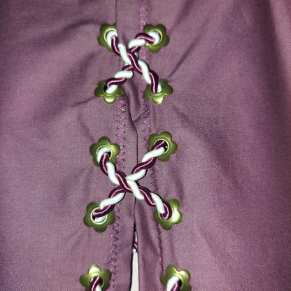 Adjustable Apron Dress Set - Rose Wine XL