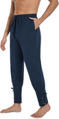 Mens Medieval Ankle Banded Pants Blue 2XL