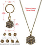 D20 Necklace Mini Dice Set