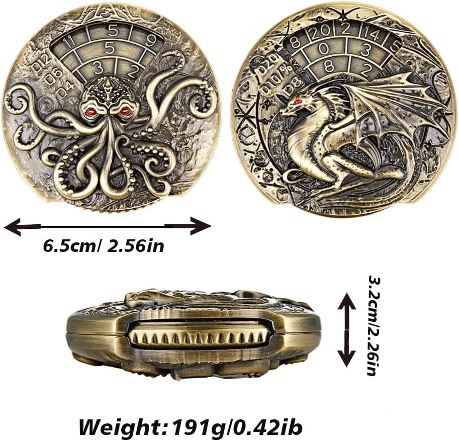 Kraken / Dragon 7 in 1 Dice Spinner