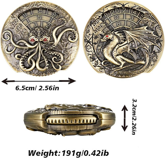 Kraken / Dragon 7 in 1 Dice Spinner