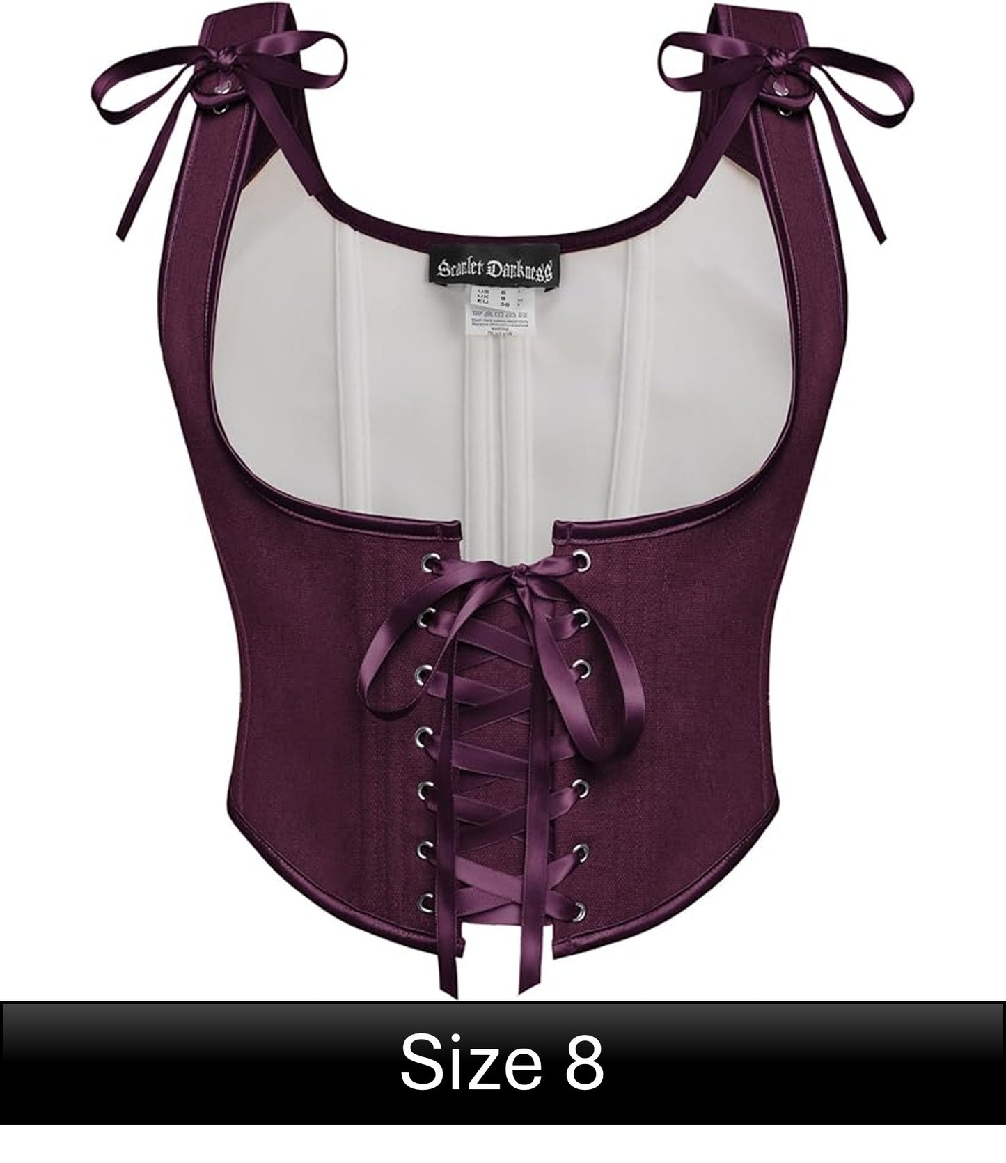 Scarlet Darkness Corset - Purple Size 8