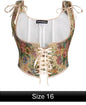 Scarlet Darkness Corset - Floral Cream Size 16