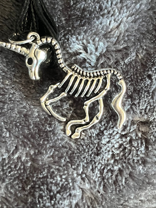 Unicorn Skeleton Necklace