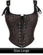 Brown Floral Corset - Large