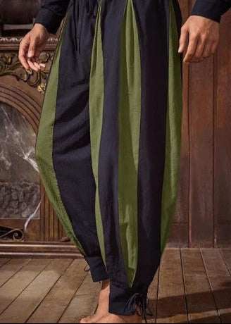 Pirate Army Green and Black Pants - Size Large