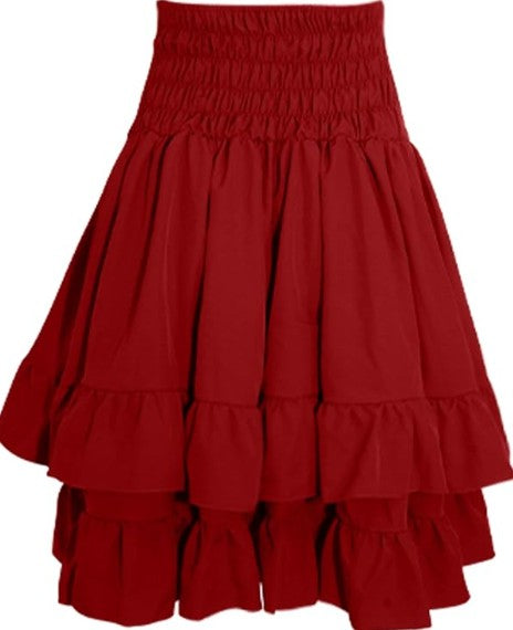 Red Layered Skirt - Small
