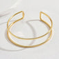 Metal Arm Cuff - Gold