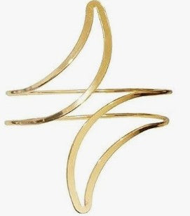 Metal Arm Cuff - Gold Moon