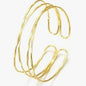 Metal Arm Cuff - Gold