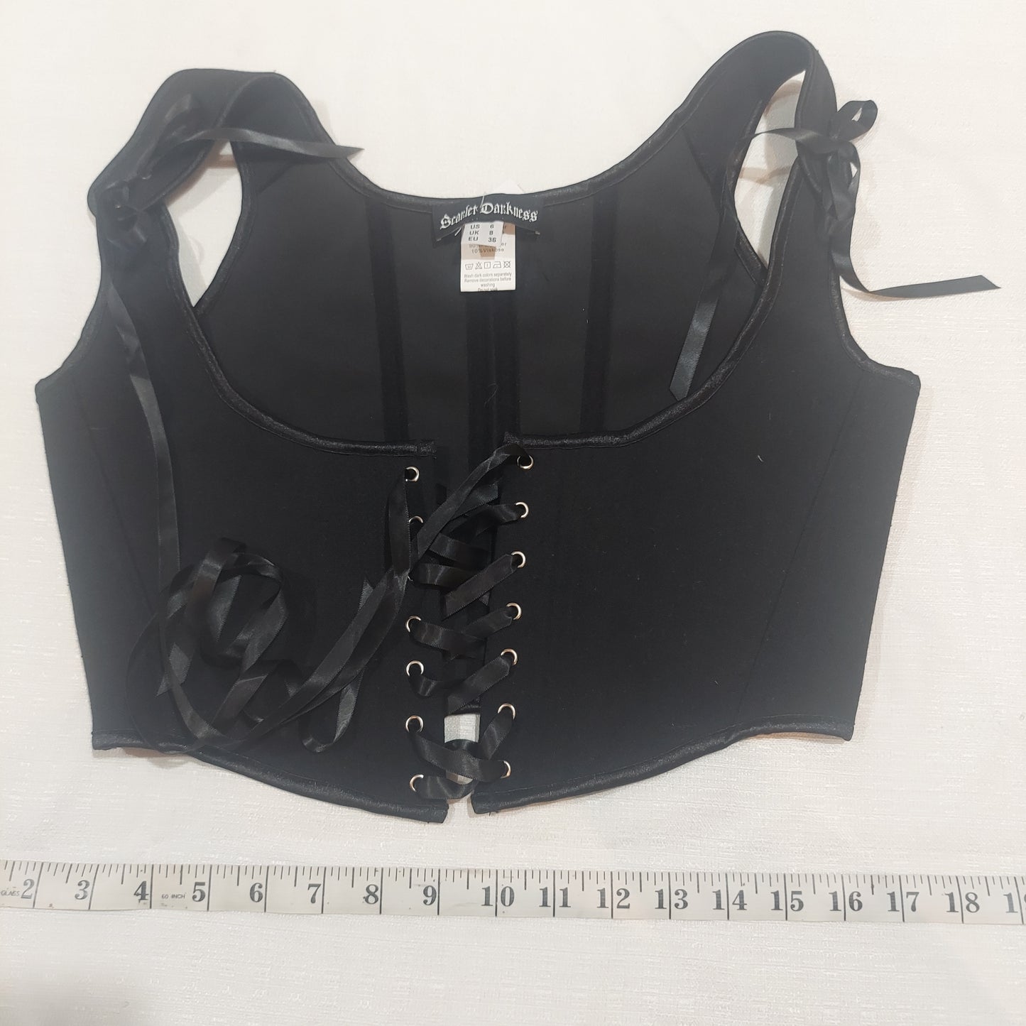 Scarlet Darkness Corset - Black Size 6