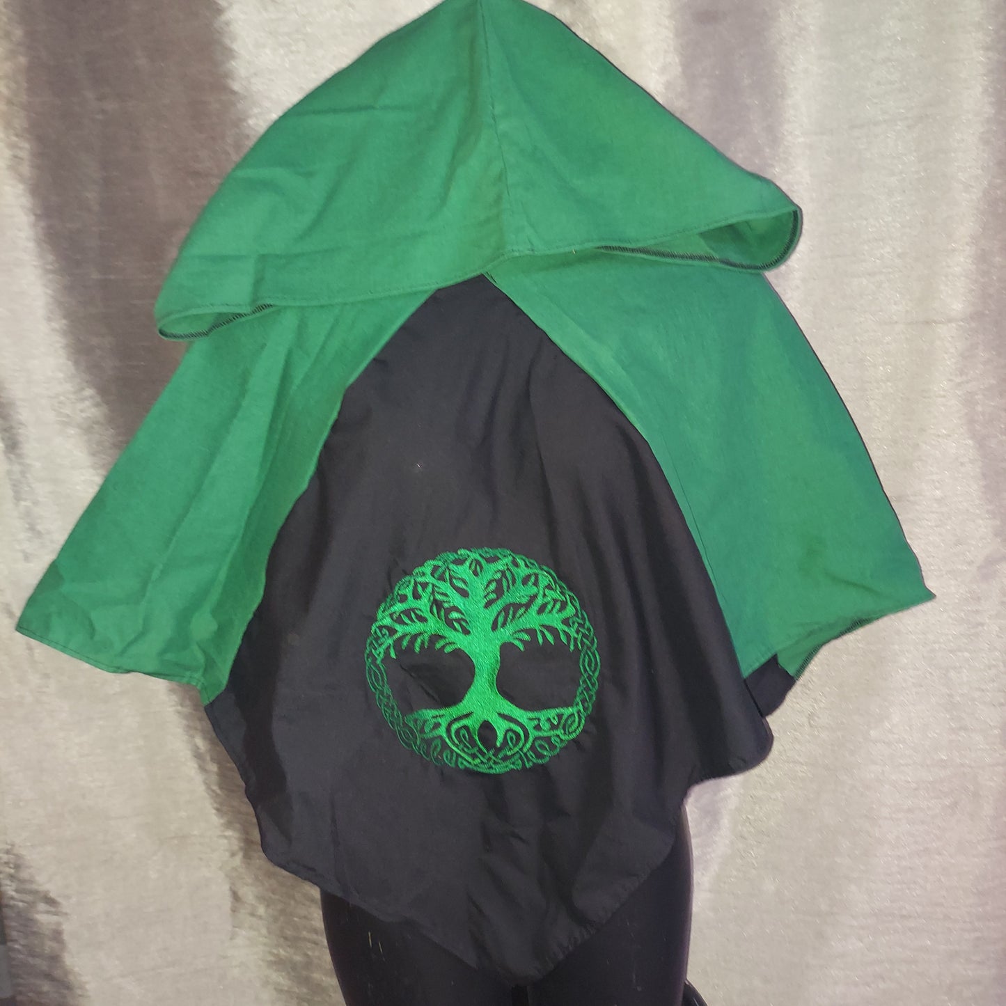 Embroidered Hood - Celtic Tree of Life