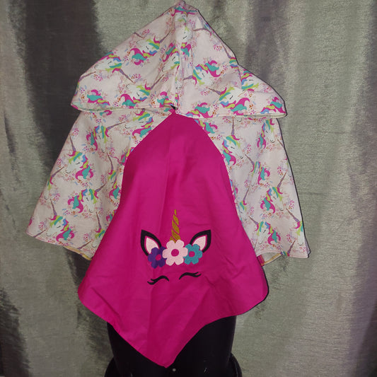 Embroidered Hood - Unicorn