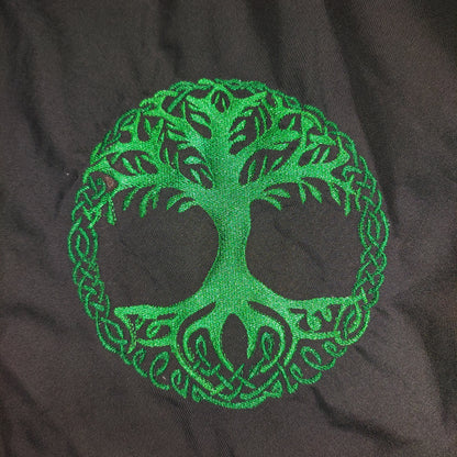Embroidered Hood - Celtic Tree of Life